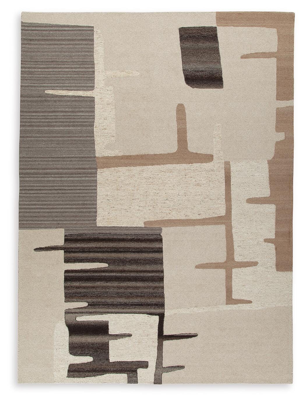 Kencher 10' x 14' Rug - Dark Brown (1)
