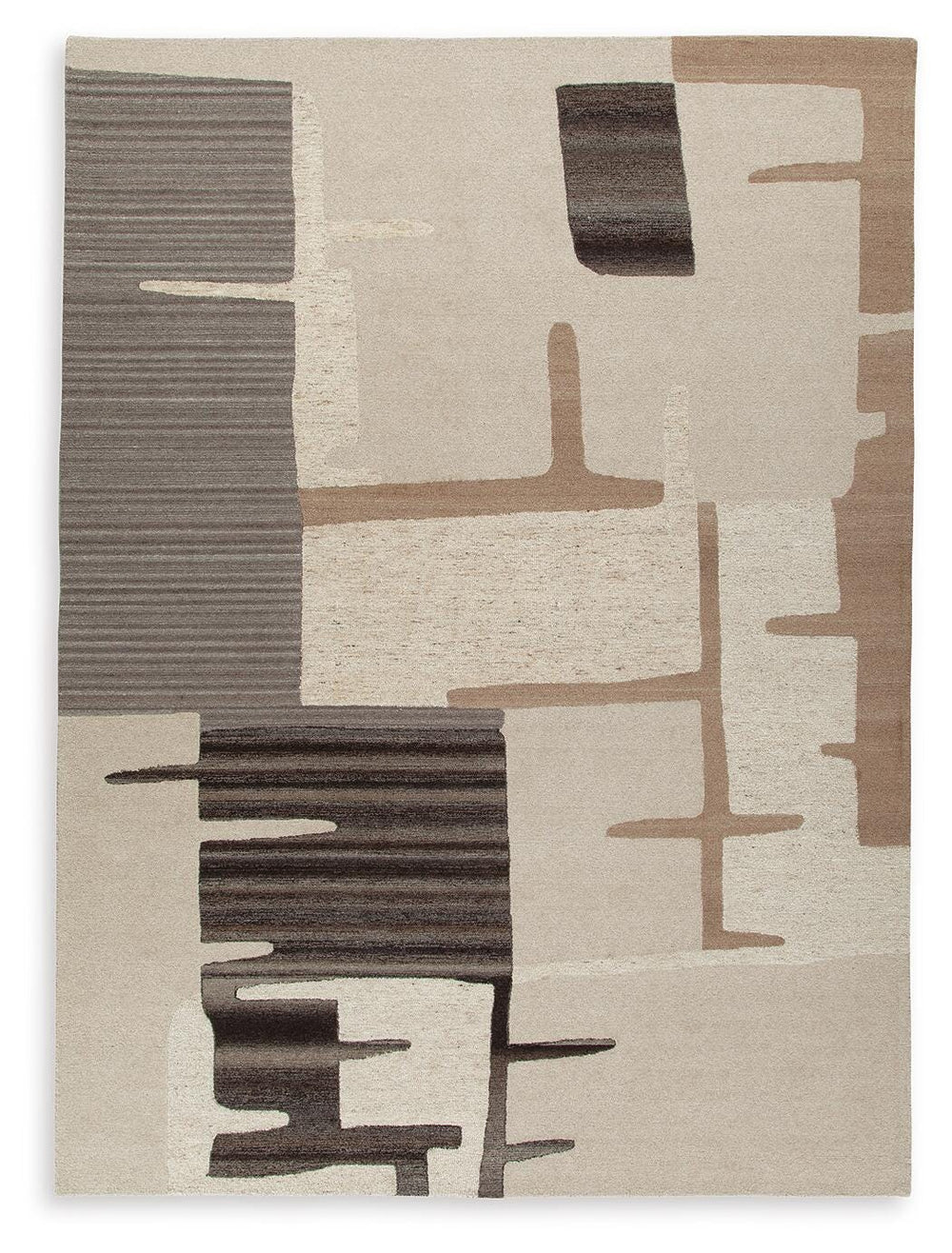 Kencher 10' x 14' Rug - Dark Brown (1)