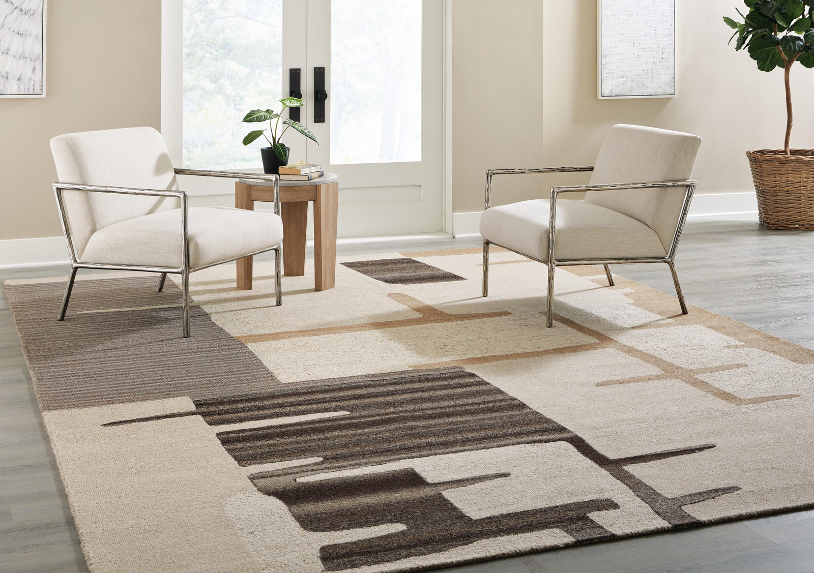 Kencher 10' x 14' Rug - Dark Brown (2)