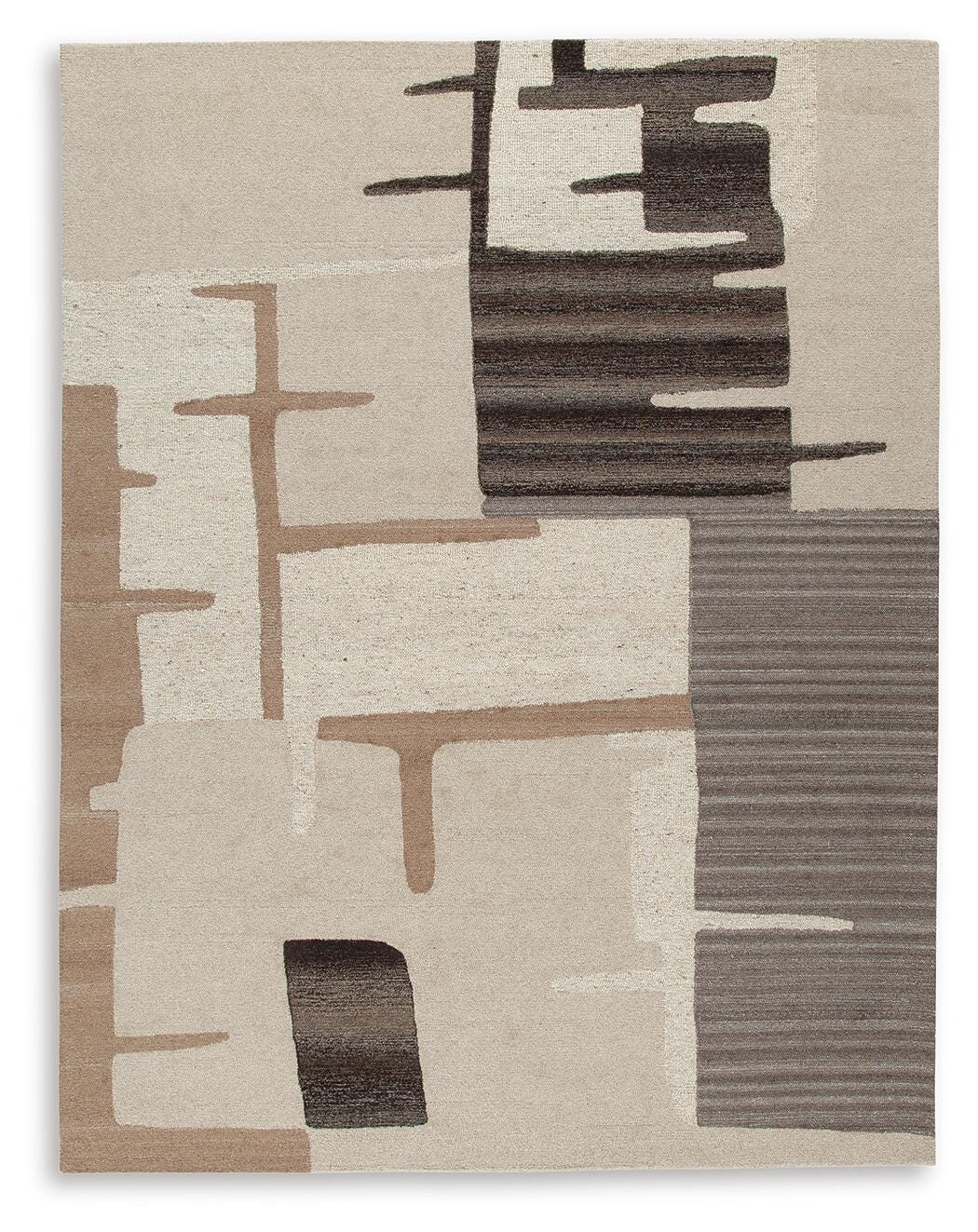 Kencher 8' x 10' Rug - Dark Brown (1)