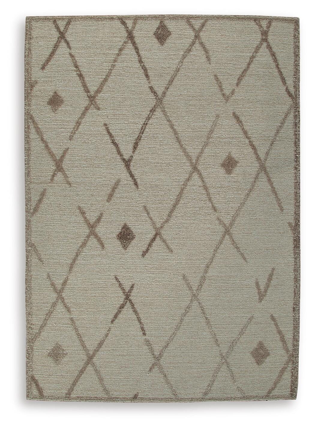 Guyford 5' x 7' Rug - Dark Brown (1)