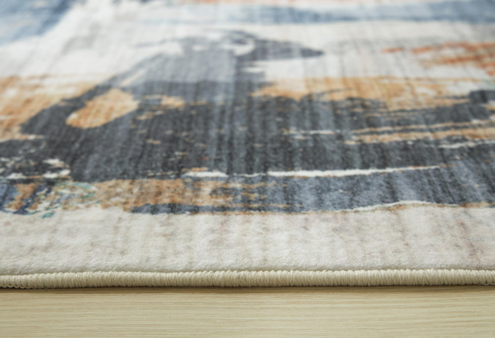 Hessland 5' x 7' Washable Rug - Beige (3)