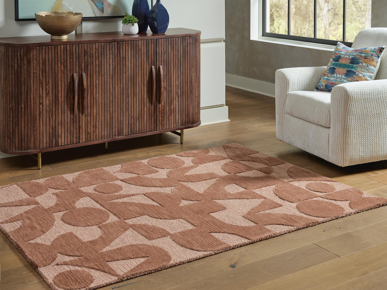Perrenton 8' x 10' Rug - Dark Brown (2)