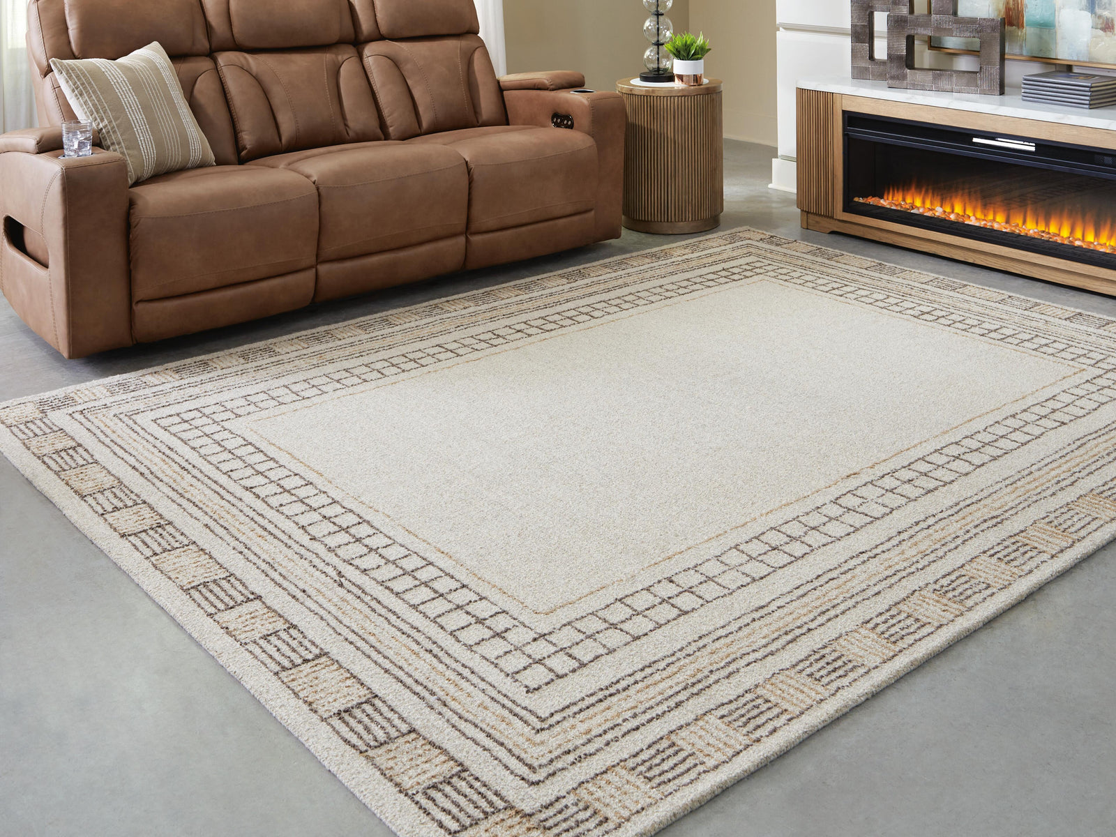 Idaman Large Rug - Beige (2)