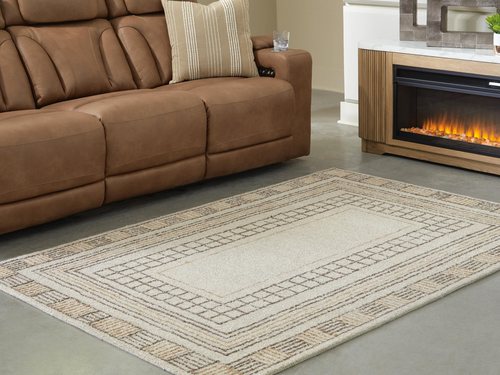 Idaman Medium Rug - Beige (2)