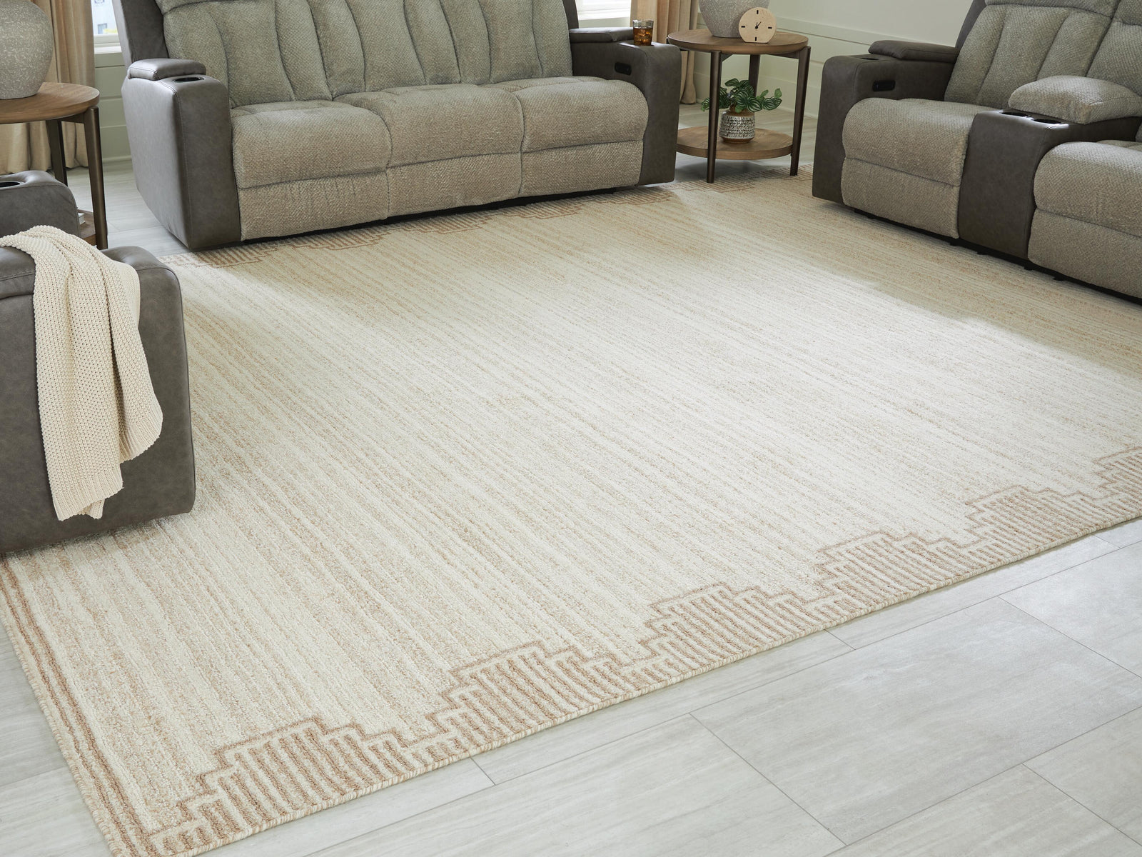 Emorymore Extra Large Rug - Beige (2)