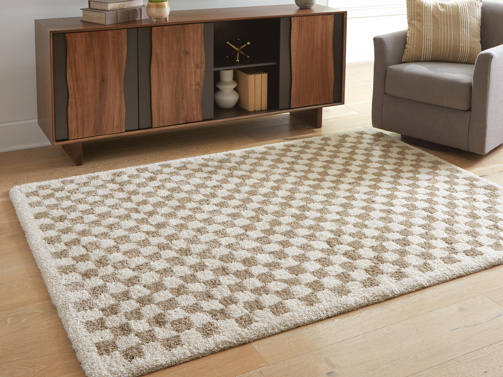 Karamen Medium Rug - Beige (2)
