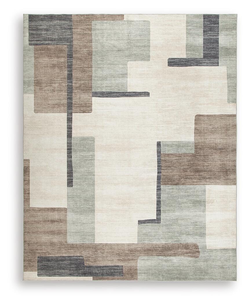 Larkport Washable 8' x 10' Area Rug - Beige (1)