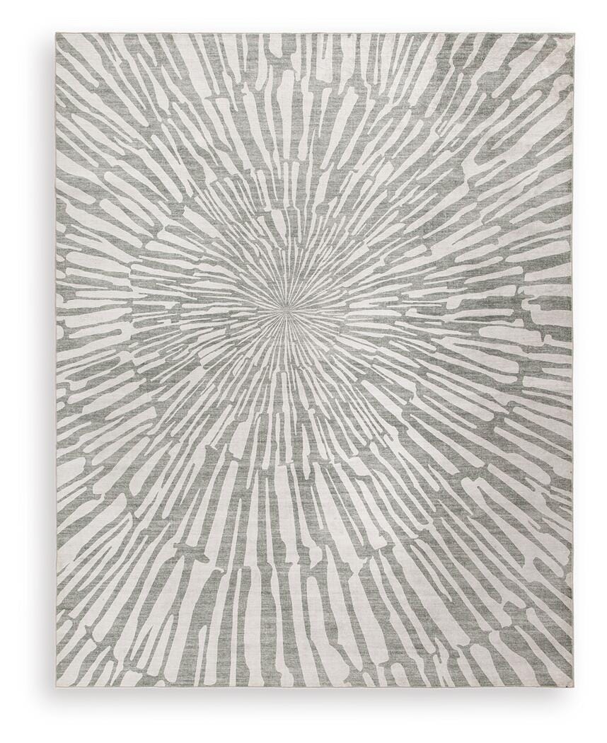 Verland Washable 7'6" x 9'6" Area Rug - Gray (1)