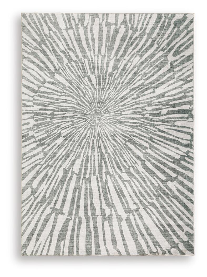Verland Washable 5' x 7' Area Rug - Gray (1)