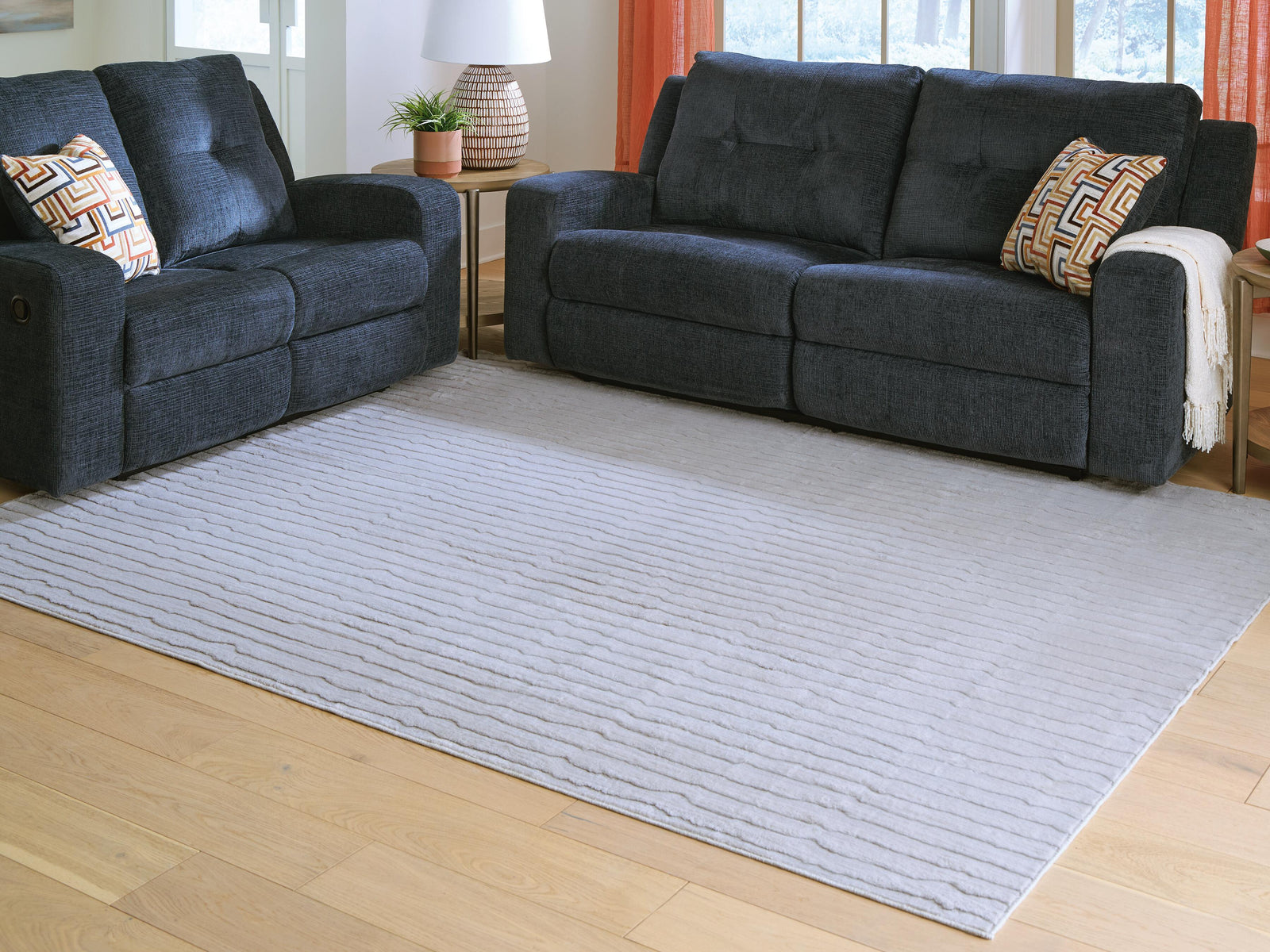 Worthley Washable 8' x 10' Area Rug - Gray (2)