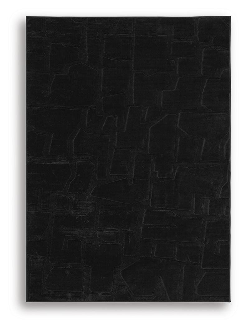 Gibbswell Washable 5' x 7' Area Rug - Black (1)