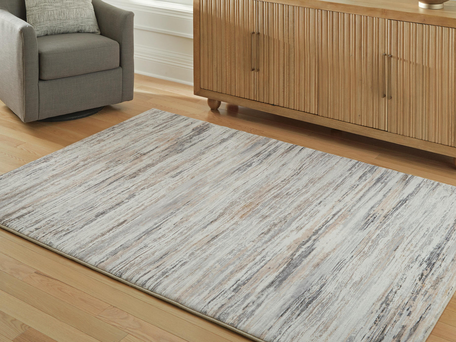 Nace 5' x 7' Memory Foam Area Rug - Dark Brown (2)