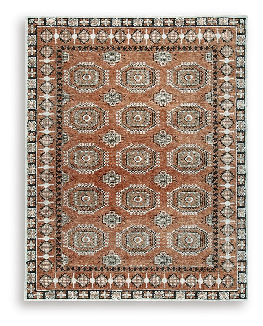 Qaabiz 7'8" x 10' Area Rug - Dark Brown (1)