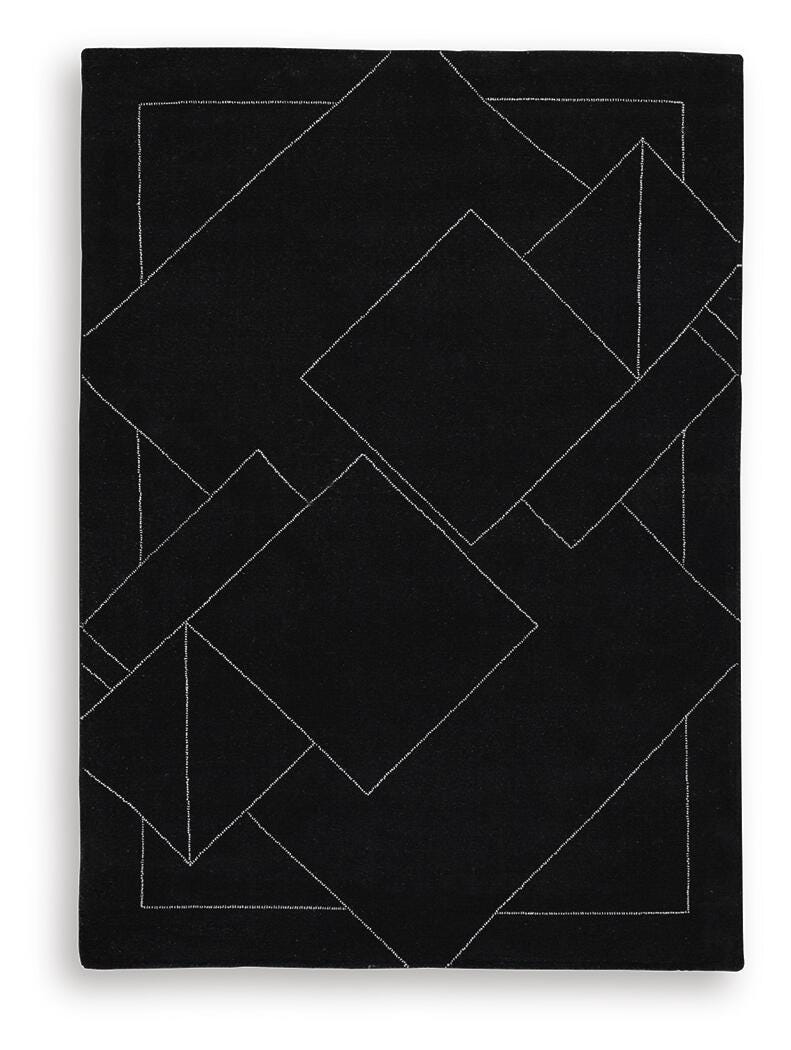 Marav 5' x 7' Area Rug - Black (1)