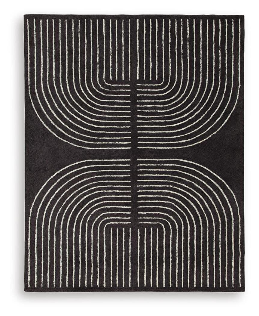 Eldonmore 7'8" x 10' Area Rug - Black (1)