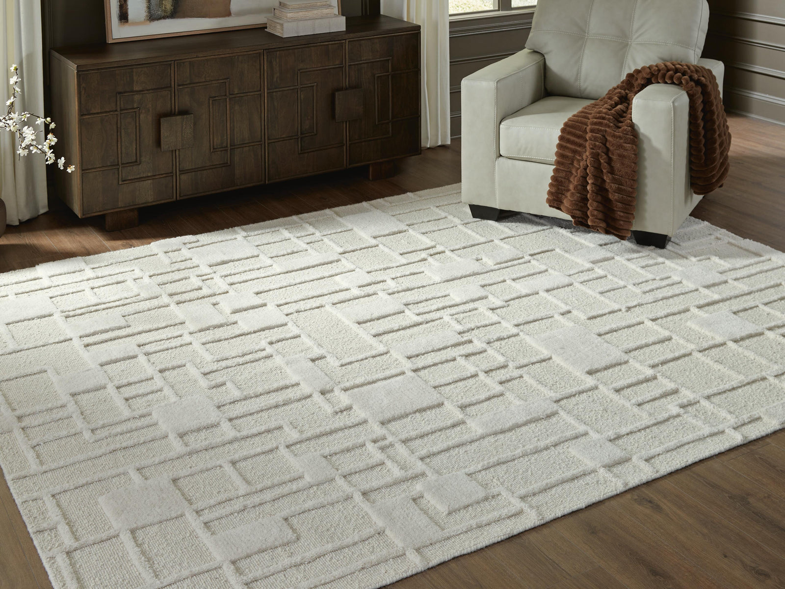Empriss 7'8" x 10' Area Rug - Beige (2)