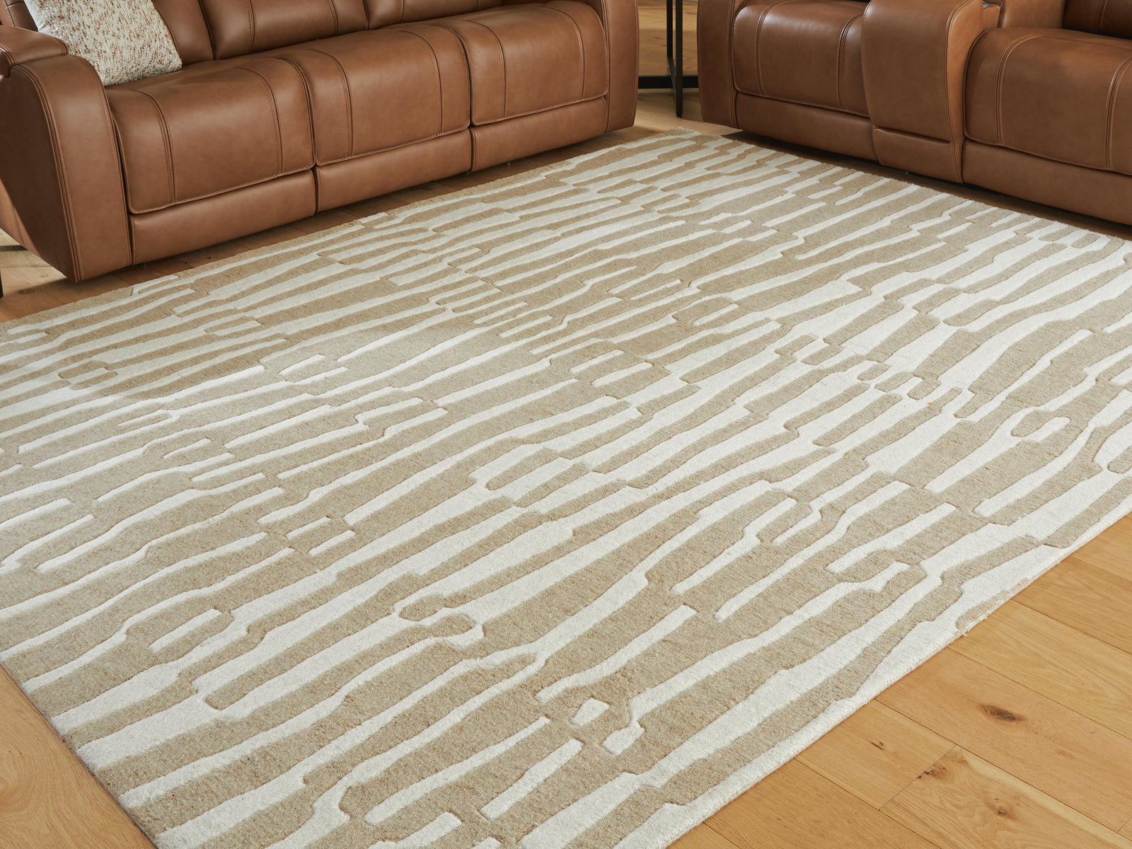Corrbell 7'8" x 10' Area Rug - Beige (2)