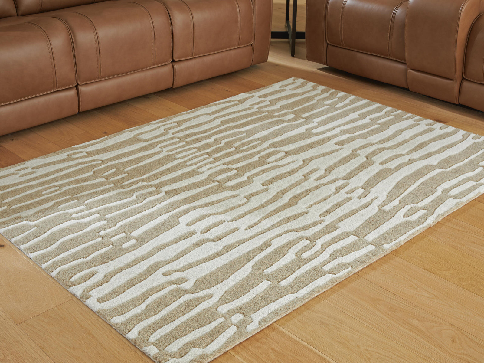 Corrbell 5' x 7' Area Rug - Beige (2)
