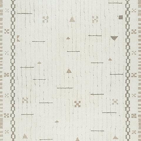 Dot 7'8" x 10' Area Rug - Light Brown (5)