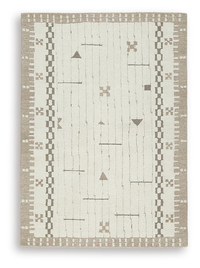 Dot 5' x 7' Area Rug - Light Brown (1)