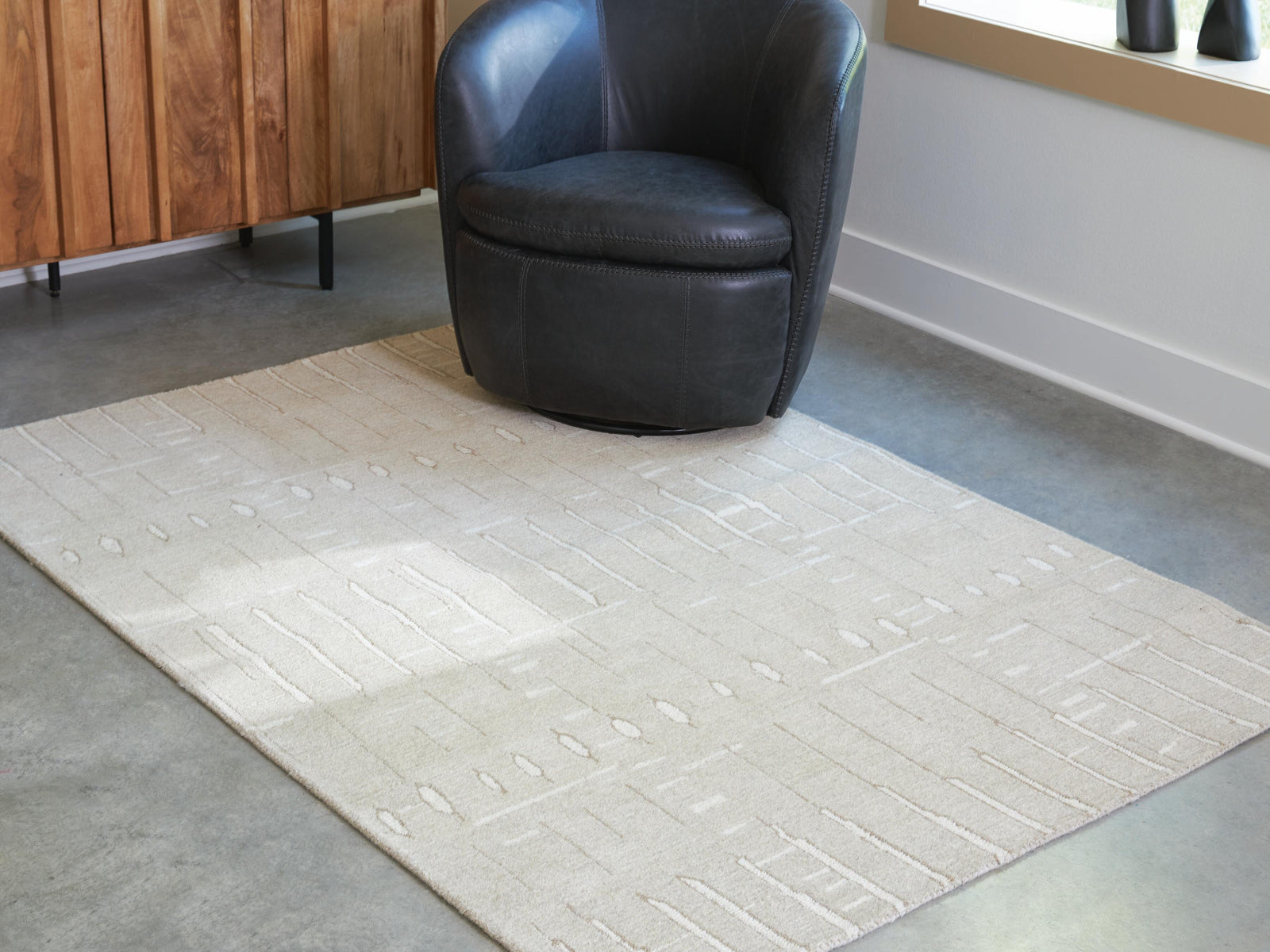 Wolbert 5' x 7' Area Rug - Light Brown (2)