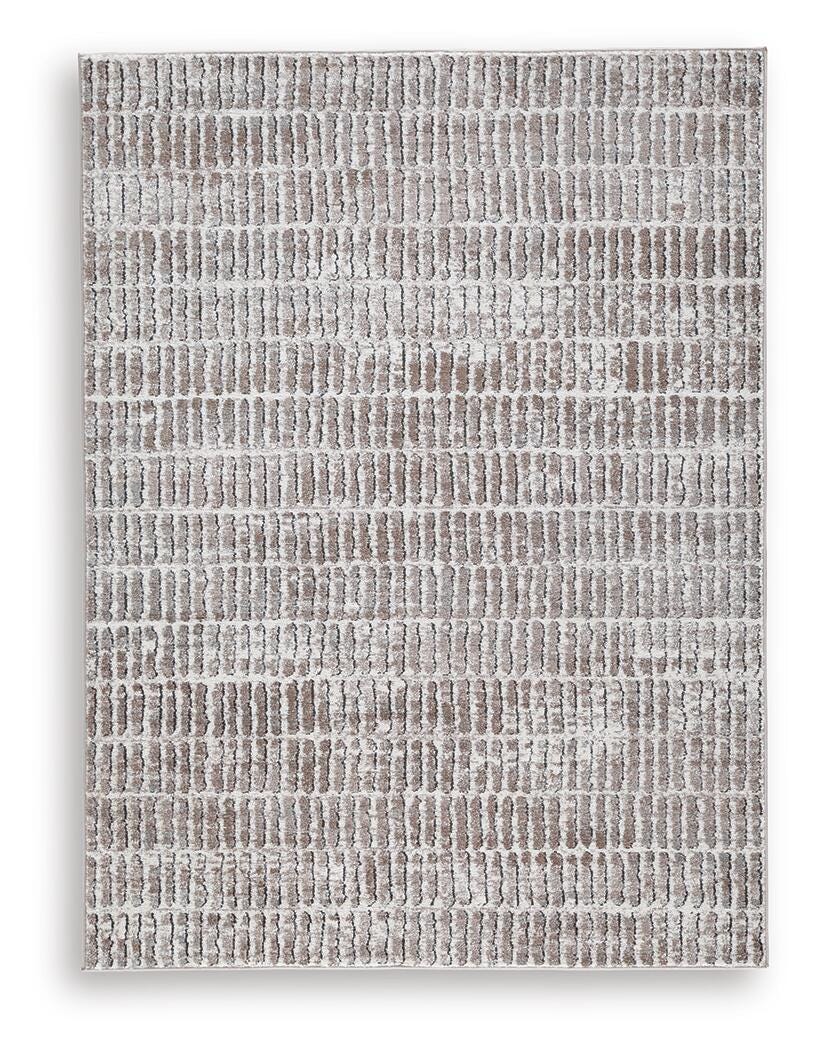 Fuadwick 5'3" x 7' Area Rug - Gray (1)