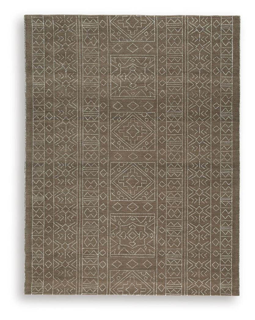 Merrittman 7'8" x 10' Area Rug - Dark Brown (1)