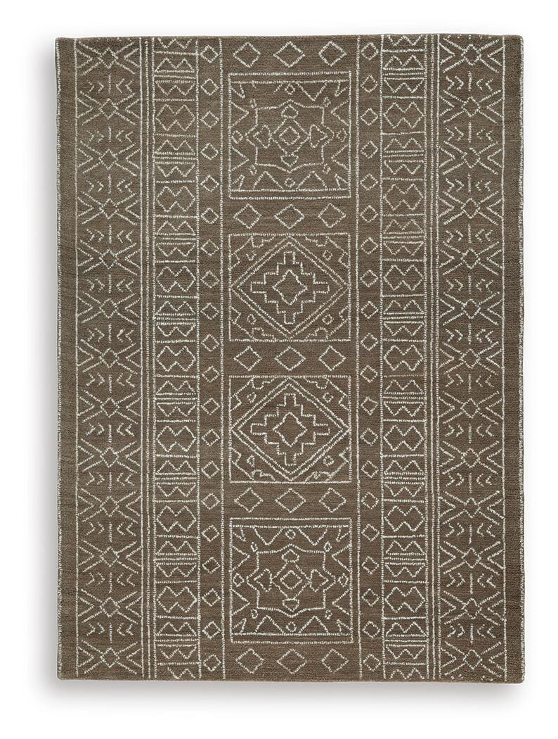 Merrittman 5' x 7' Area Rug - Dark Brown (1)