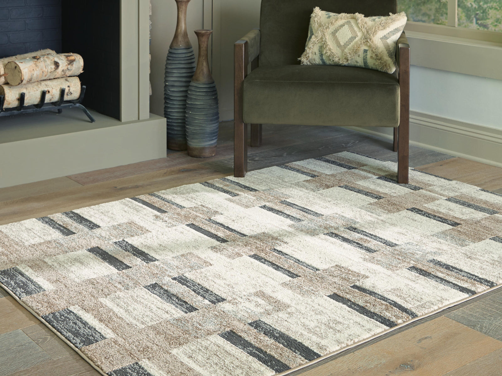 Alstone 5'3" x 7' Area Rug - Beige (2)