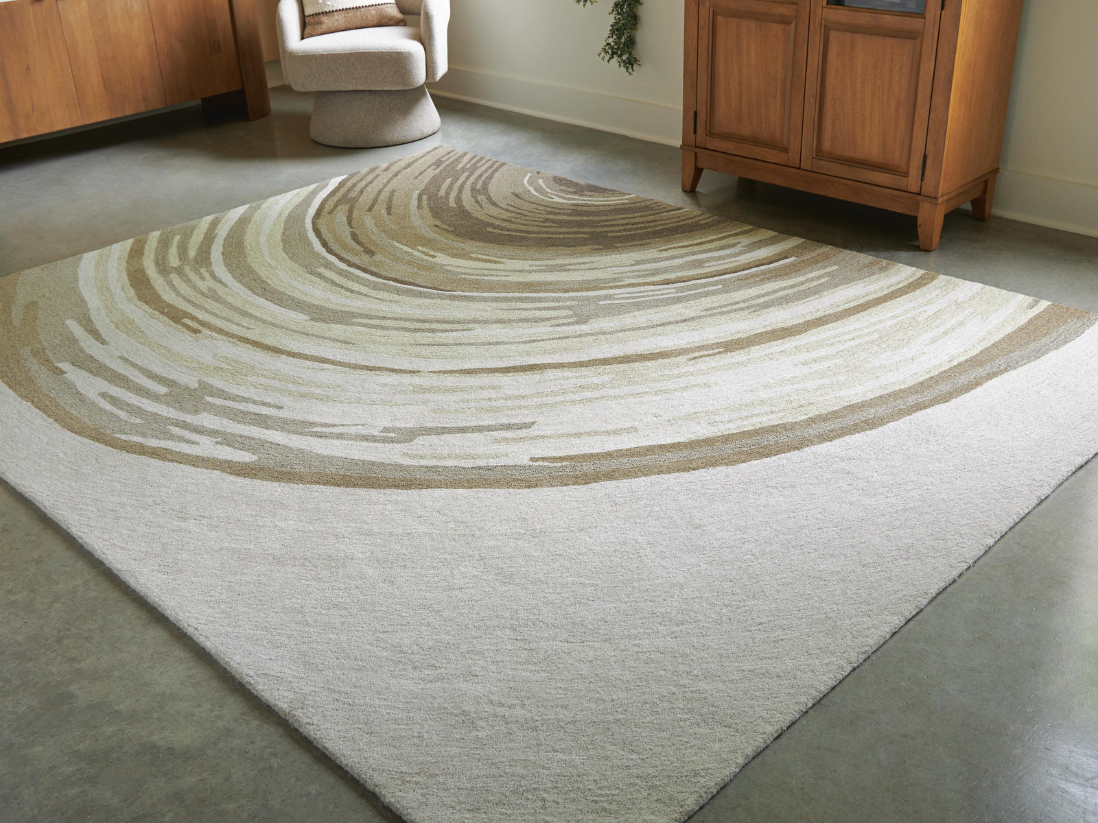 Rizwana 7'6" x 10' Area Rug - Dark Brown (2)
