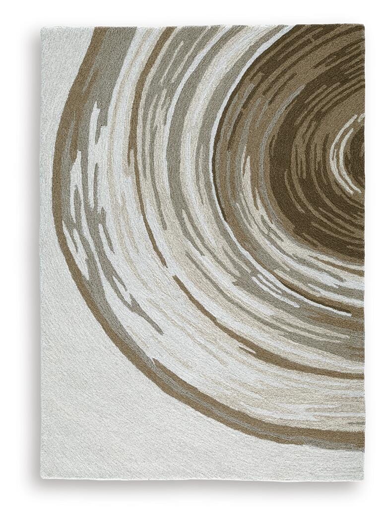 Rizwana 5' x 7' Area Rug - Dark Brown (1)