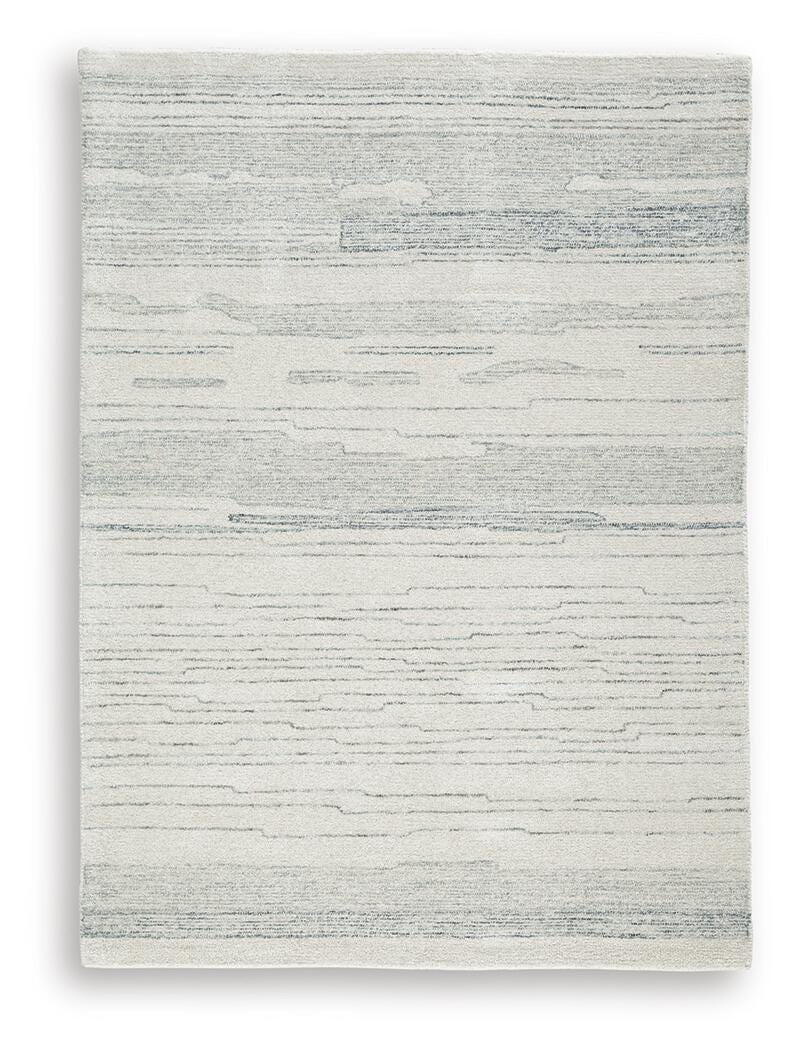 Genemost 5' x 7' Area Rug - Blue (1)