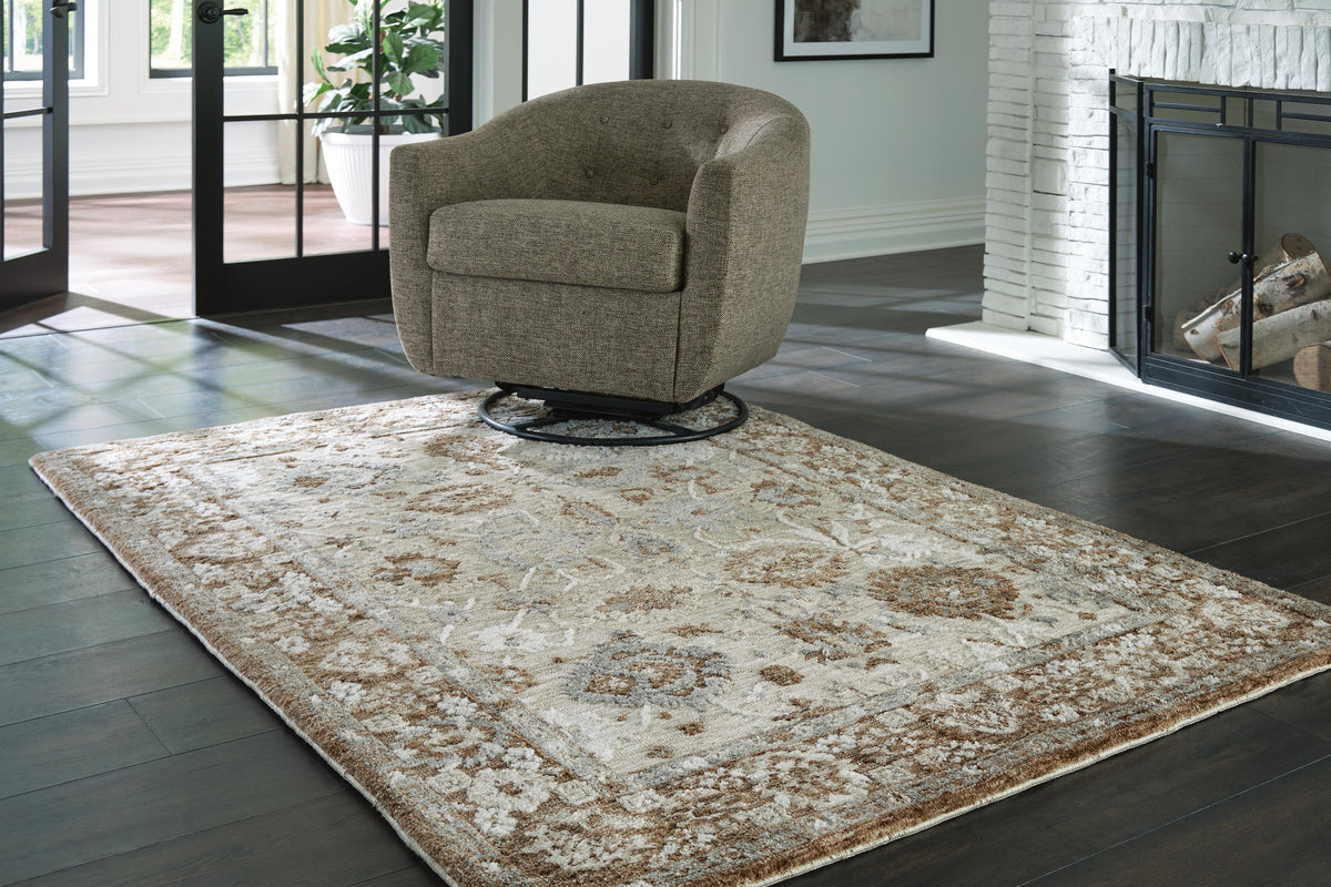 Ainswick Memory Foam Medium Rug - Brown/Beige/Gray (2)