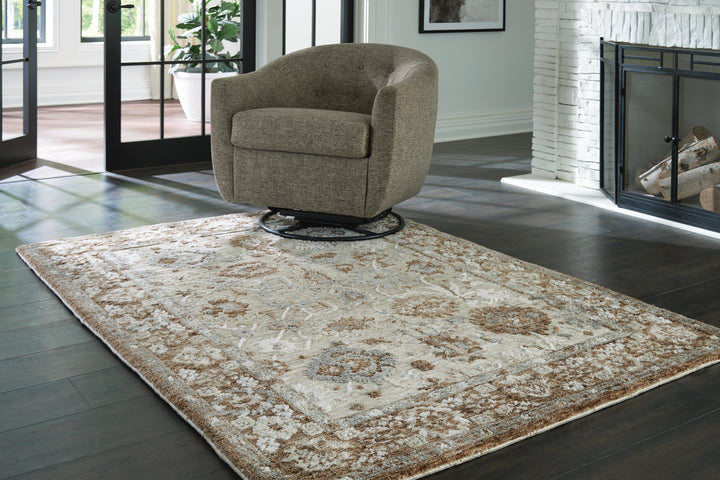 Ainswick Memory Foam Medium Rug - Brown/Beige/Gray (2)