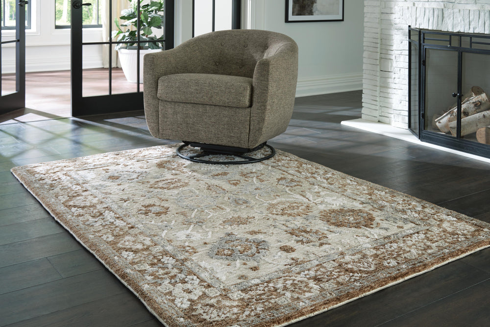 Ainswick Memory Foam Medium Rug - Brown/Beige/Gray (2)
