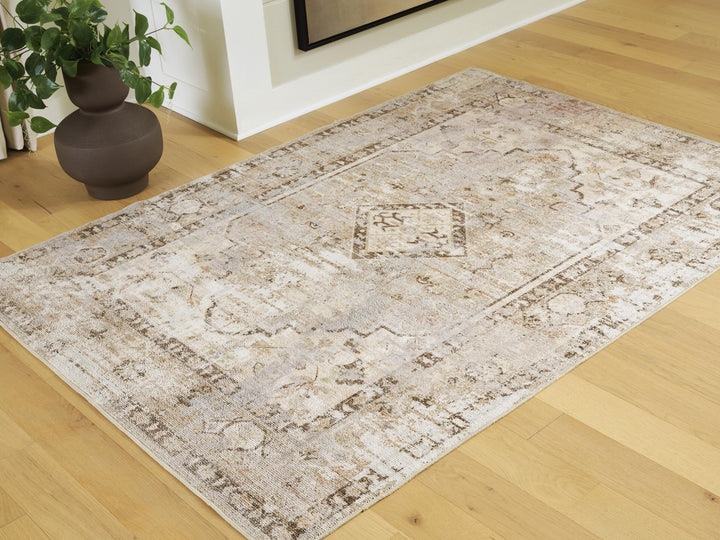 Livdon Washable Medium Rug - Brown/Beige/Gray (2)
