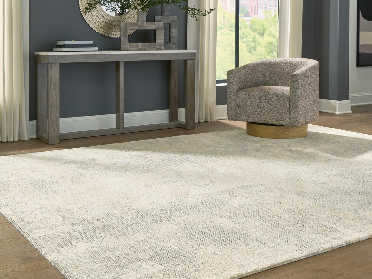Raif Extra Large Rug - Gray/White/Cream (2)