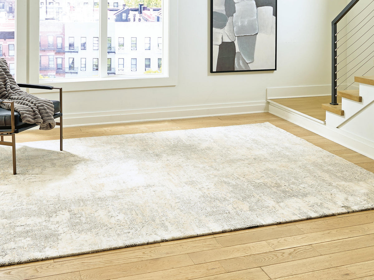 Raif Large Rug - Gray/White/Cream (2)