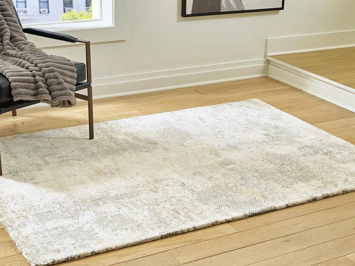 Raif Medium Rug - Gray/White/Cream (2)