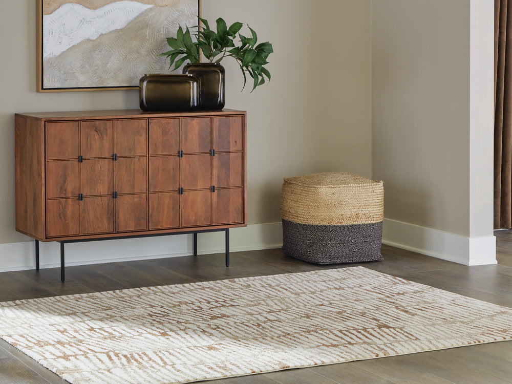 Uduak Medium Rug - Cream/Tan/Rust (2)