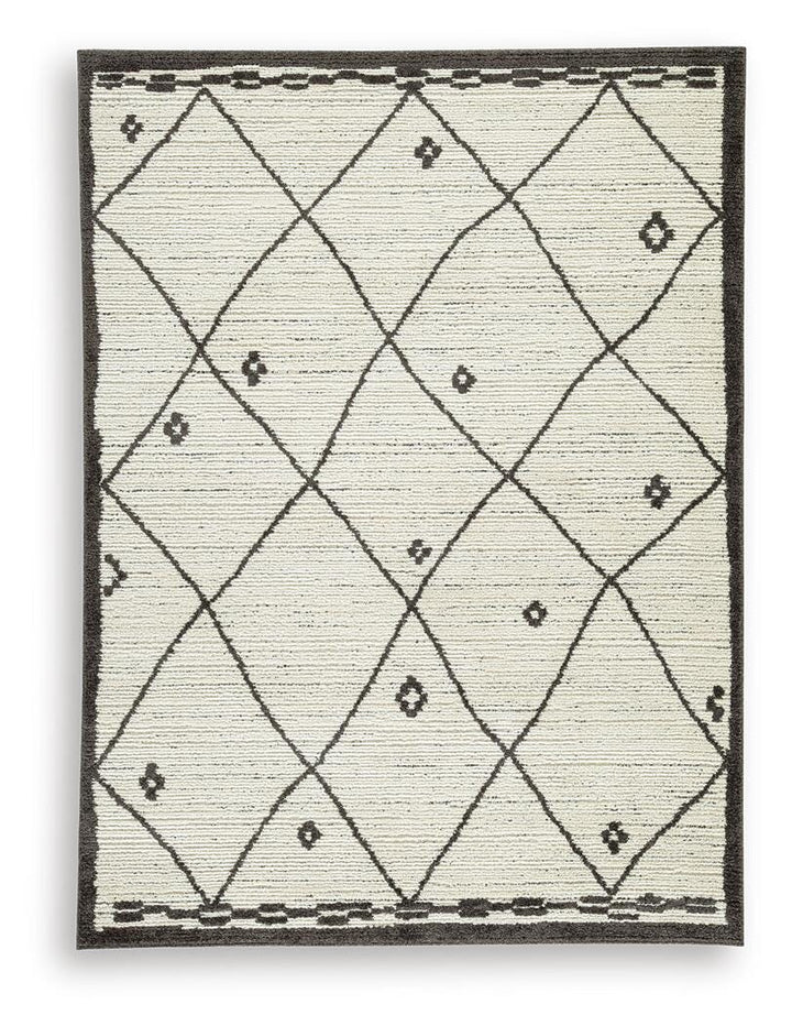 Fenriston Medium Rug - Cream/Black (1)