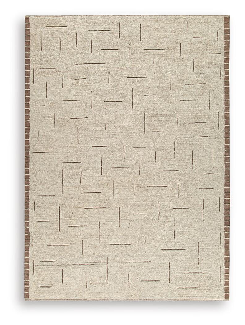 Clayman Extra Large Rug - Beige/Brown (1)