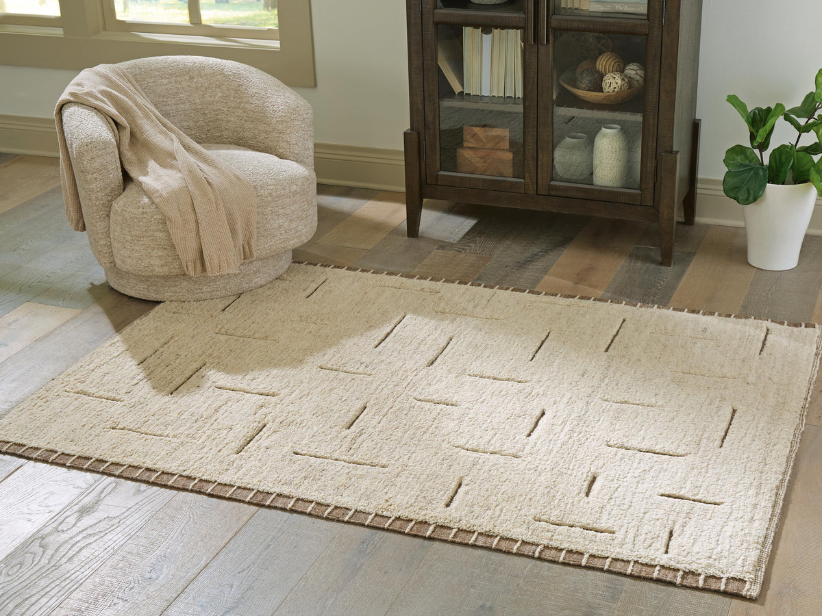 Clayman Medium Rug - Beige/Brown (2)