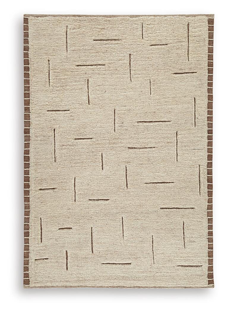Clayman Medium Rug - Beige/Brown (1)