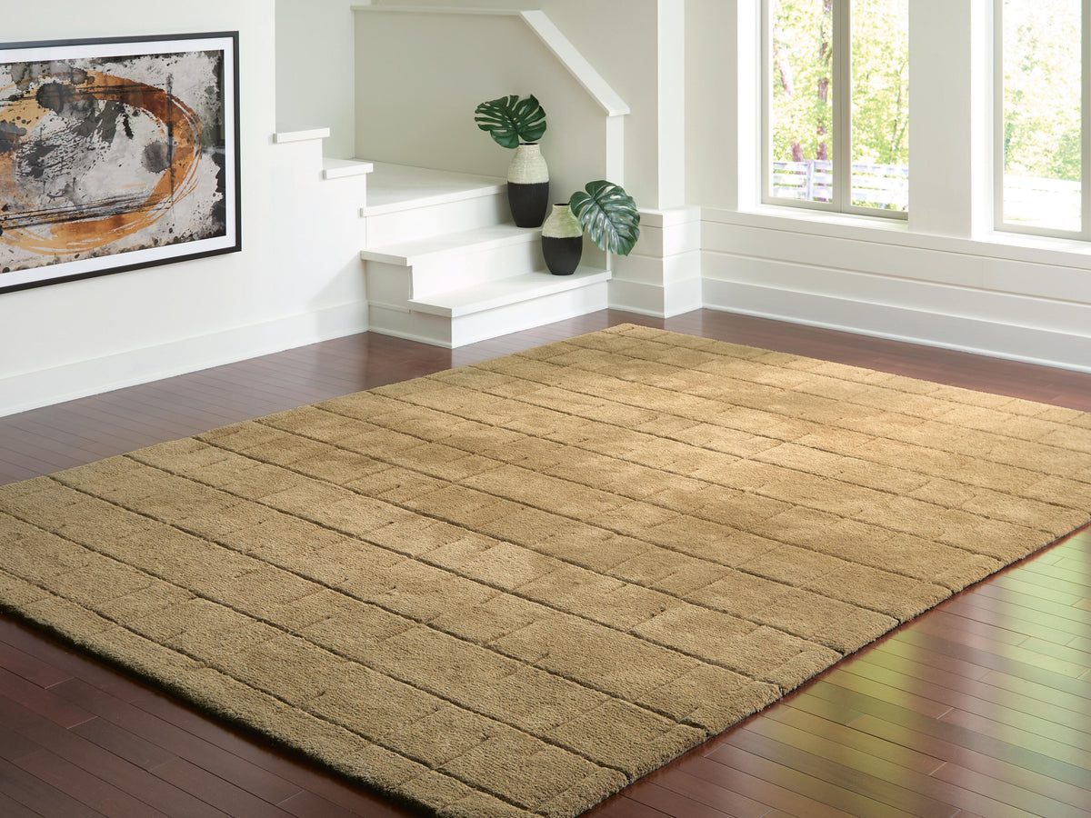 Luzmont Extra Large Rug - Golden Brown (2)