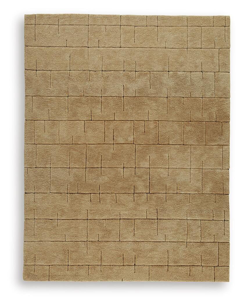 Luzmont Large Rug - Golden Brown (1)