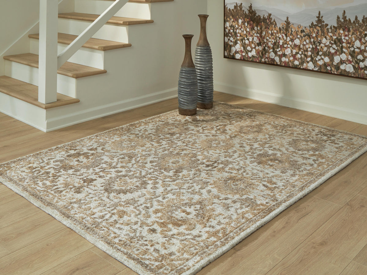 Sableridge Medium Rug - Ivory/Taupe/Camel (2)