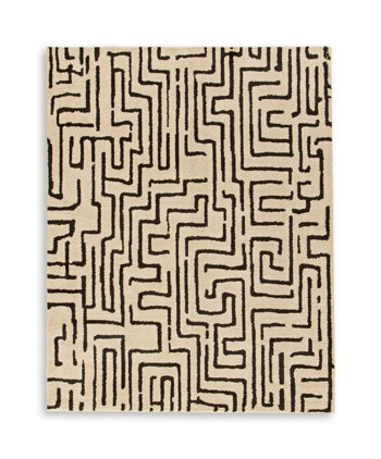 Timworth Washable Large Rug - Black