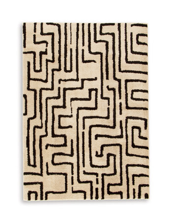 Timworth Washable Medium Rug - Black